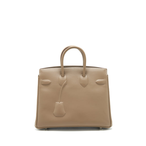 Hermes Birkin Shadow 25 Swift Etoupe SHW Stamp Z