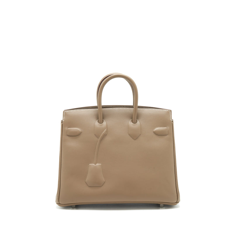 Hermes Birkin Shadow 25 Swift Etoupe SHW Stamp Z