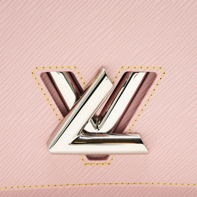 Louis Vuitton Pink EPI Twist Bag mm Silver Hardware
