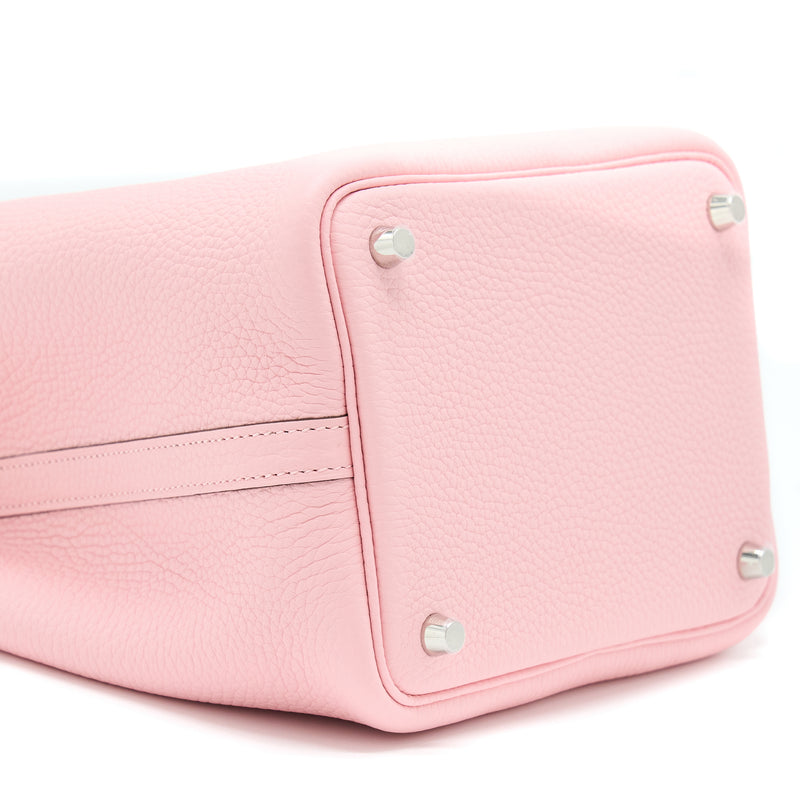 Hermes Picotin 18 Lock Bag Clemence 3Q Rose Sakura SHW Stamp U