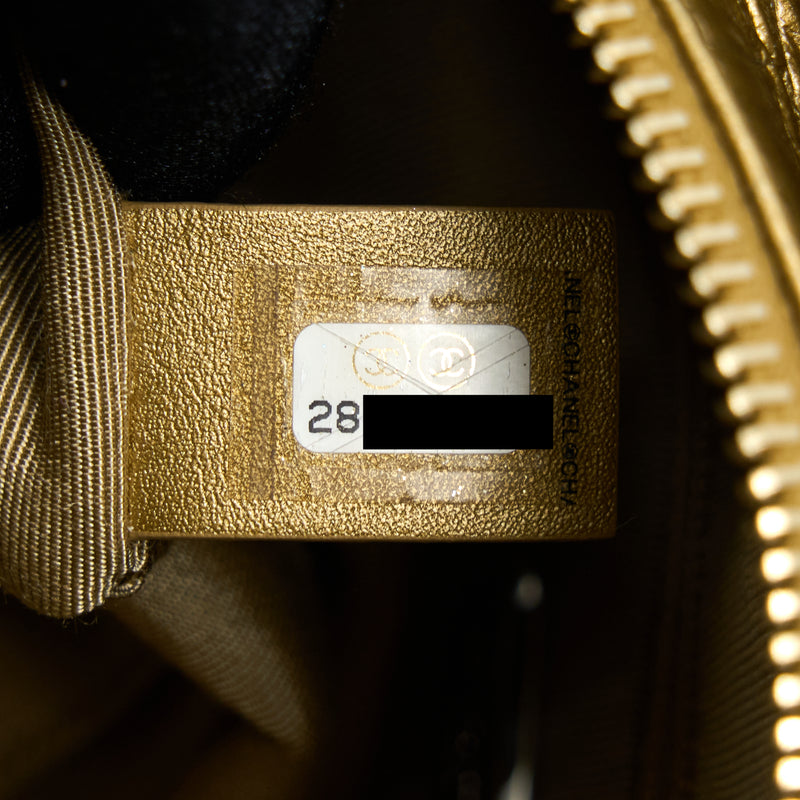 Chanel Gabrielle Hobo Bag Metallic Crocodile Emobssed Calfskin Gold/Silver-tone  Gold in Calfskin with Gold/Silver-tone - ES