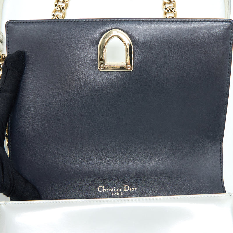 Dior Small Diorma Metallic White LGHW