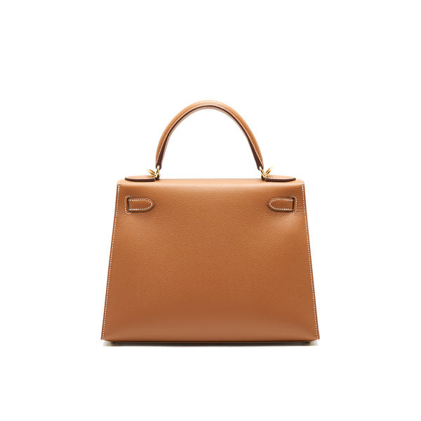 Hermes Kelly 28 Gold with GHW Epsom Leather stamp Z