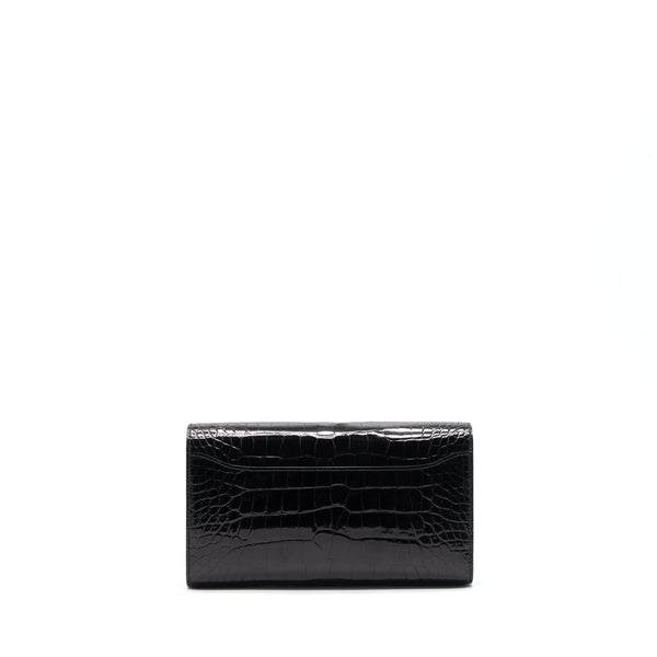 Hermes Constance To Go Alligator Mississippiensis Black With black Hardware Stamp Z