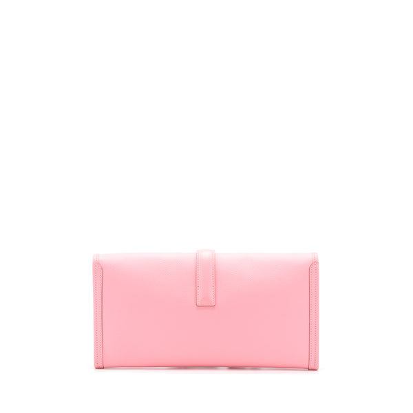 Hermes Jige Elan 29 Clutch Epsom Rose Confetti Stamp Square R