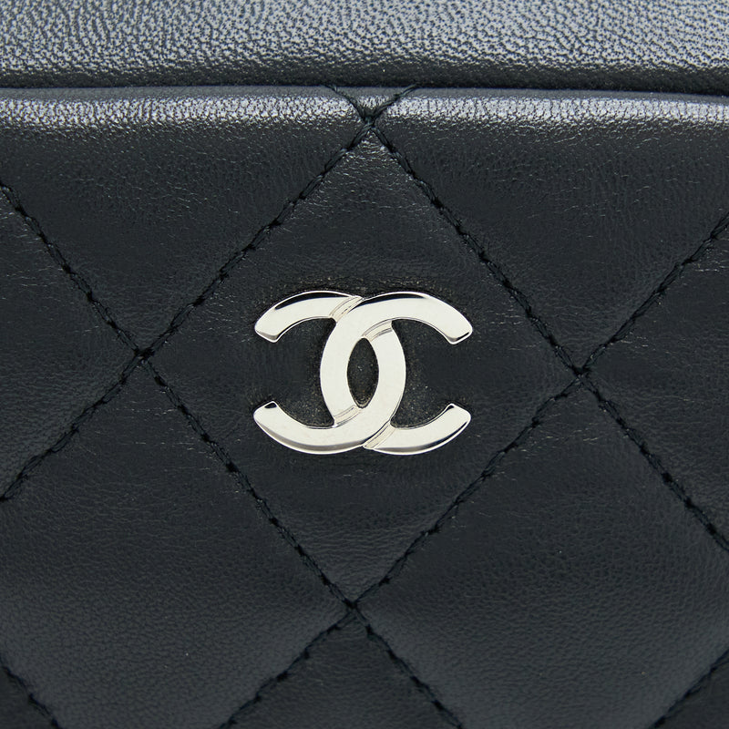 Chanel Camera Clutch Lambskin Black SHW