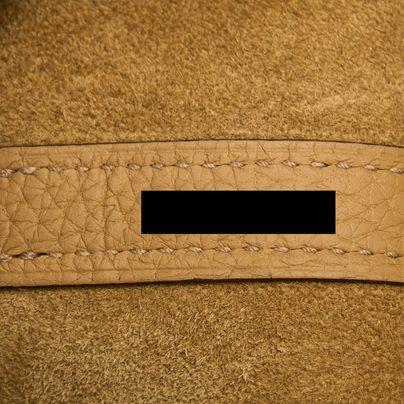 Hermes Picotin 18 Lock Bag Clemence 4B Biscuit GHW Stamp Z