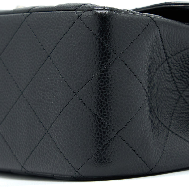 Chanel Classic Jumbo Double Flap Bag Caviar Black SHW