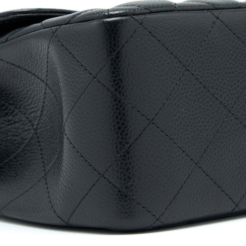 Chanel Classic Jumbo Double Flap Bag Caviar Black SHW