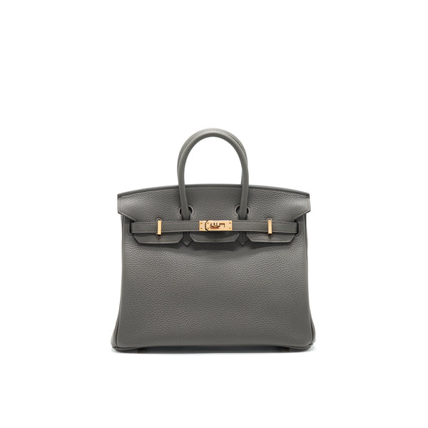 Hermes Birkin25 Gris Etain Togo Leather RGHW