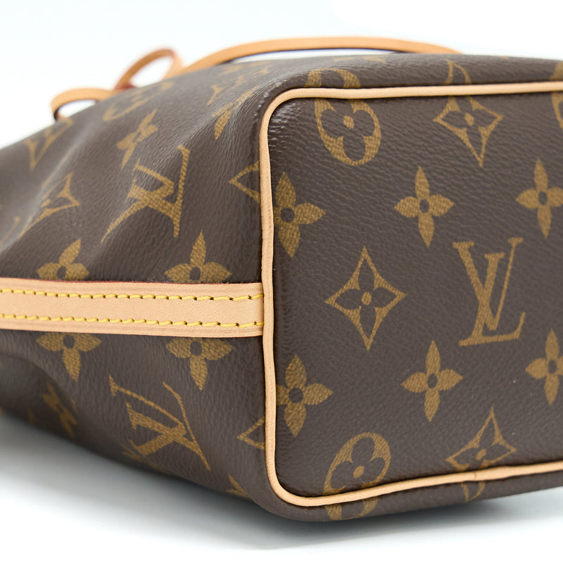 Louis Vuitton Nano Noe Monogram Canvas GHW