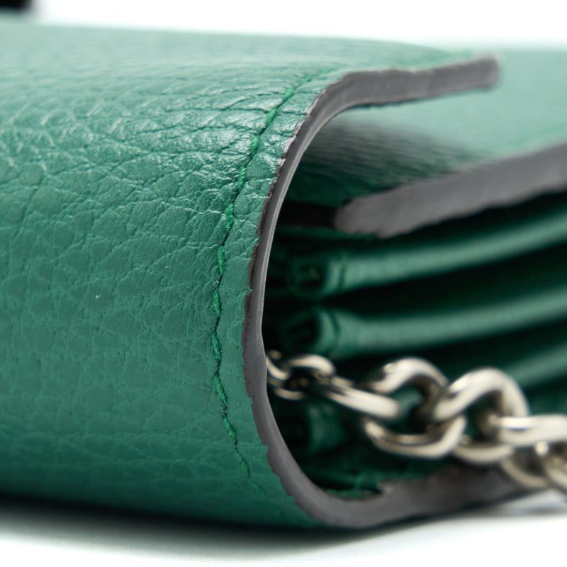 Gucci Mini Dionysus Wallet On Chain Green Multicolour Hardware