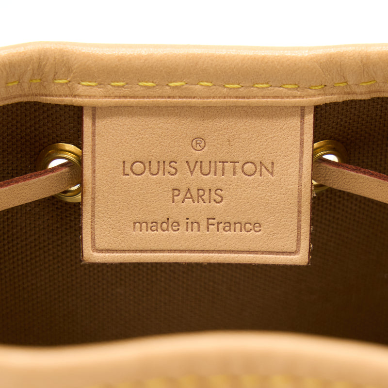Louis Vuitton Nano Noe Monogram Canvas GHW