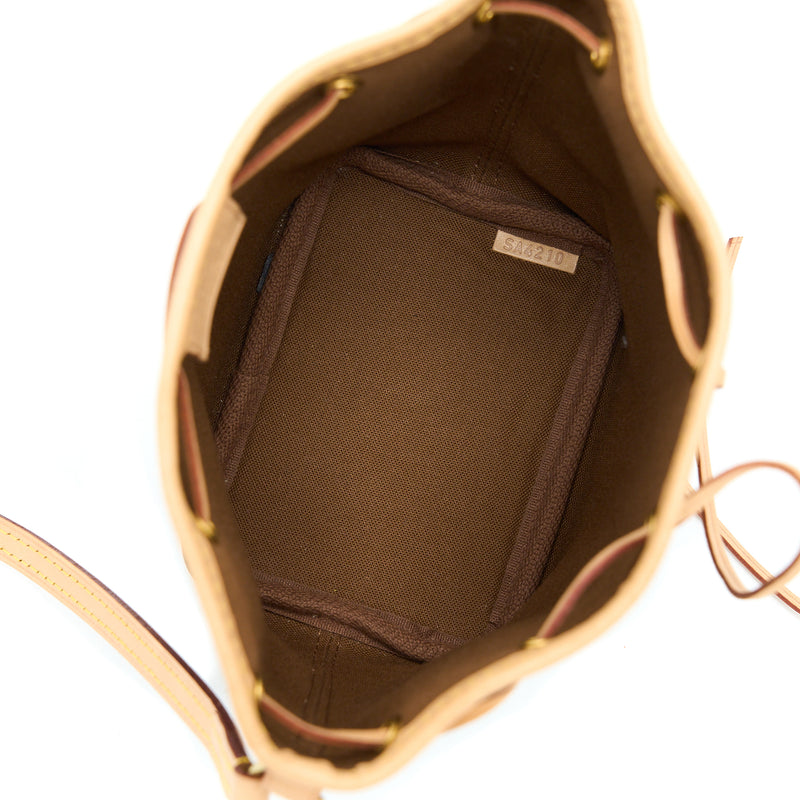 Louis Vuitton Nano Noe Monogram Canvas GHW