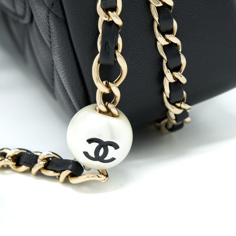 Chanel Logo Chain Strap Flap Bag