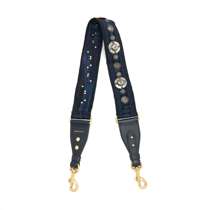 Christian Dior Shoulder Strap Navy Pattern