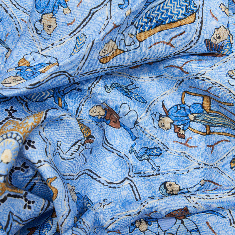 Hermes 140cm Silk Scarf/Shawl Avec L'Aimable Autorisation du Lalbhai Dalpatbhai Indology