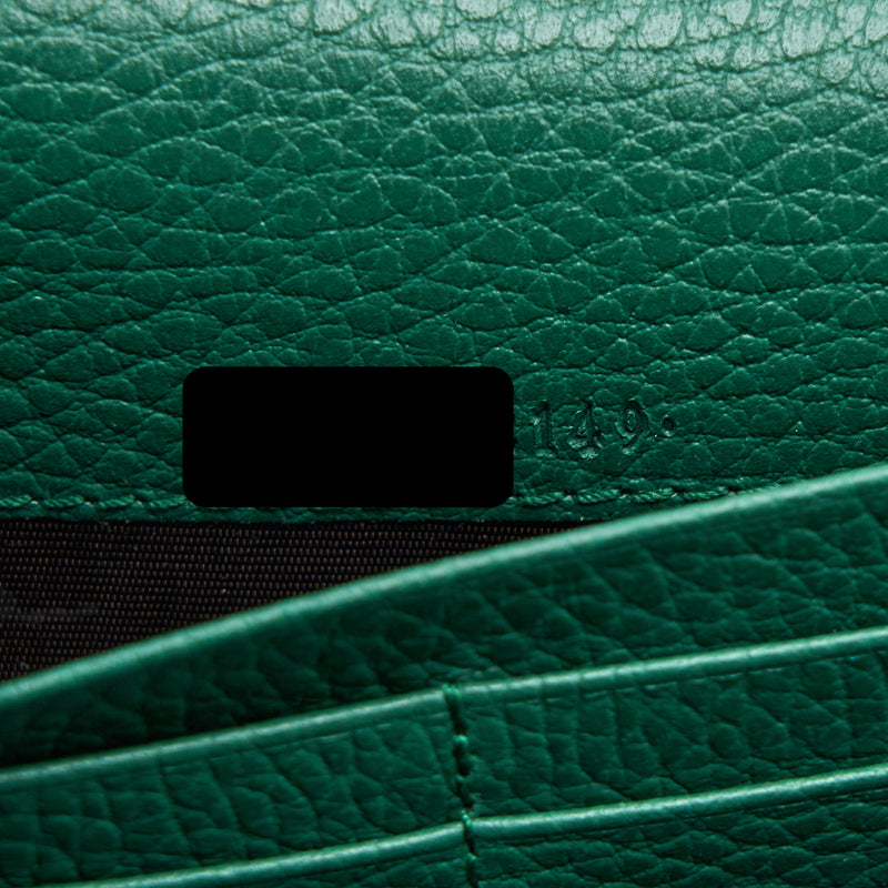 Gucci Mini Dionysus Wallet On Chain Green Multicolour Hardware