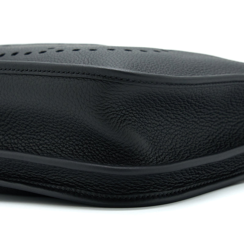 Hermes Evelyne 29 Clemence Black SHW Stamp Z