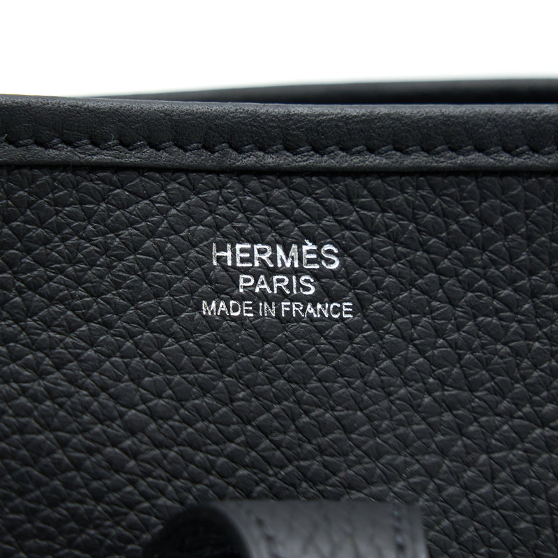 Hermes Evelyne 29 Clemence Black SHW Stamp Z