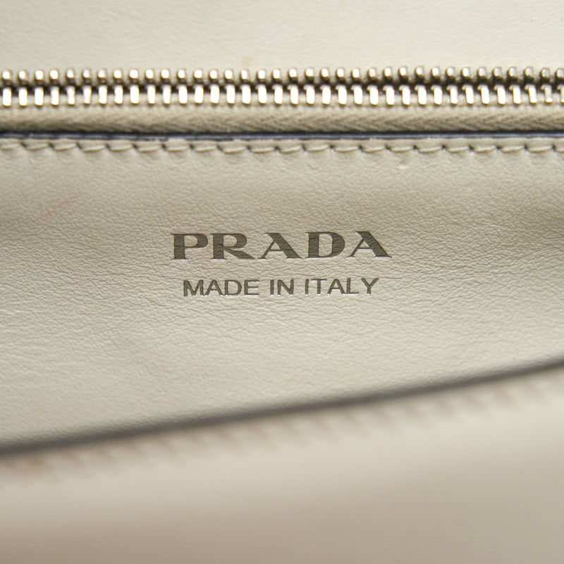Prada Woman's Messanger Bag White with SHW
