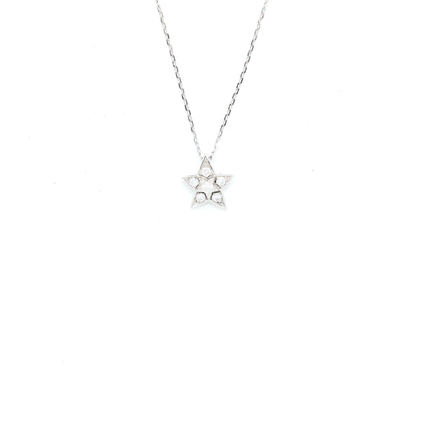 Chanel Small Version Comete Geode Necklace White Gold Diamonds