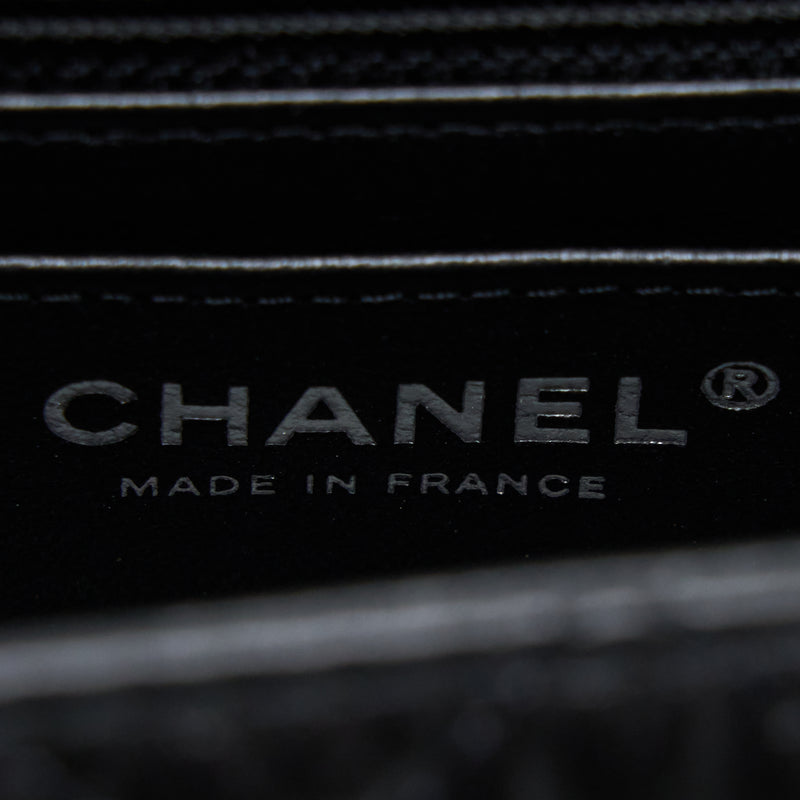 Chanel Mini 2.55 Reissue Aged Calfskin So Black With Black Hardware (Microchip)