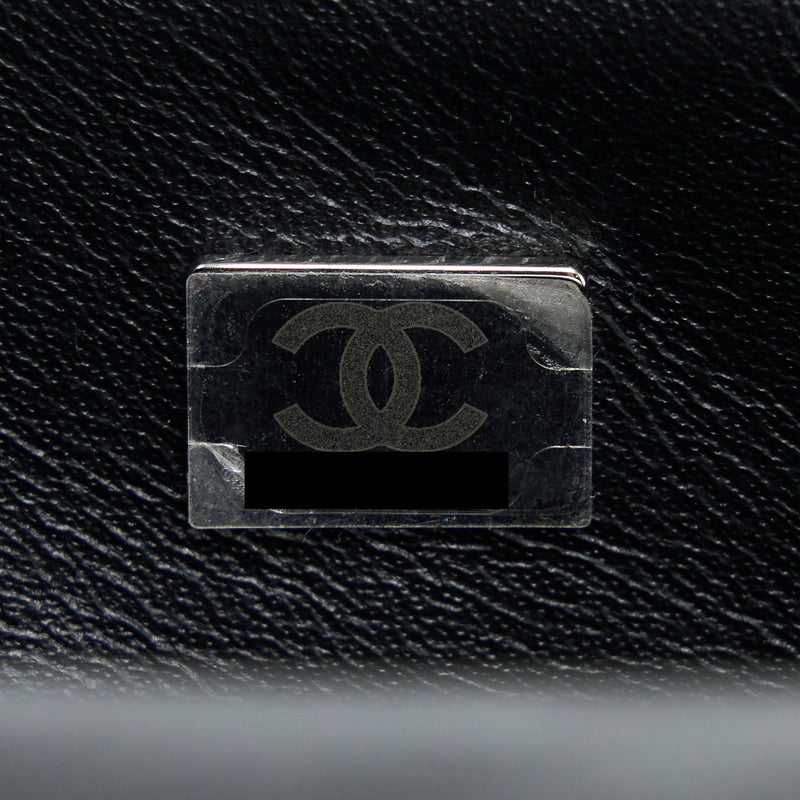 Chanel Mini 2.55 Reissue Aged Calfskin So Black With Black Hardware (Microchip)