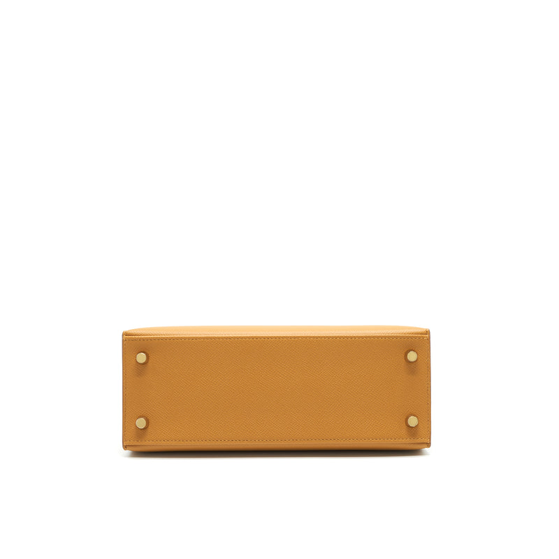 Hermes Kelly 25 Sellier Epsom Leather Sesame GHW Stamp Z