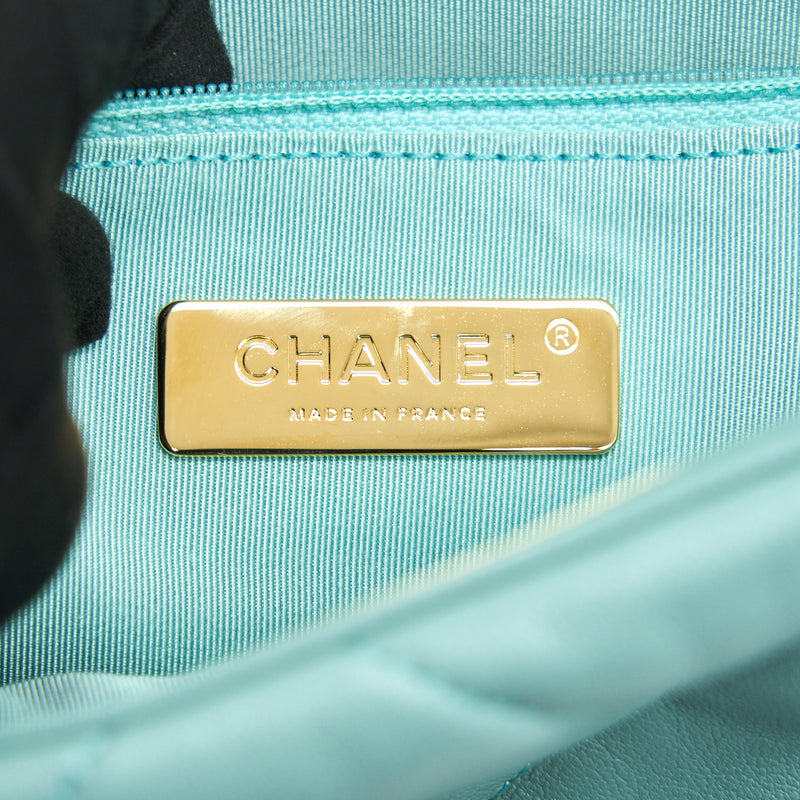 CHANEL SMALL 19 BAG ICE BLUE