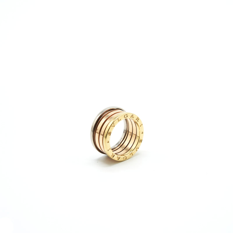 Bvlgari Size 53 B.Zero1 Tri-Colour Gold Ring