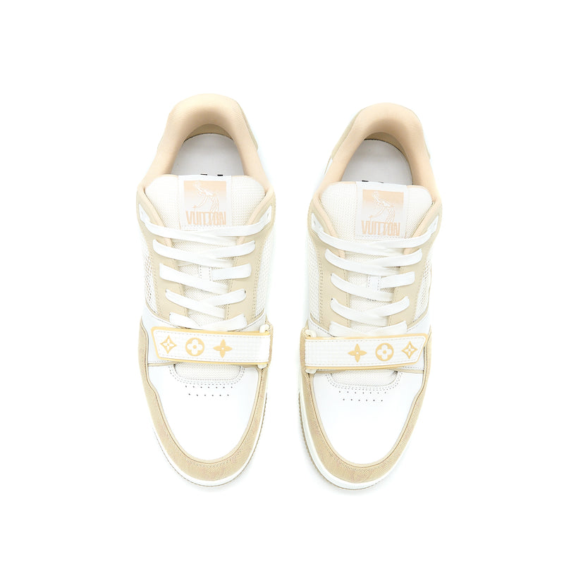 Louis Vuitton Size 9 Trainer Sneaker Monogram Denim Beige