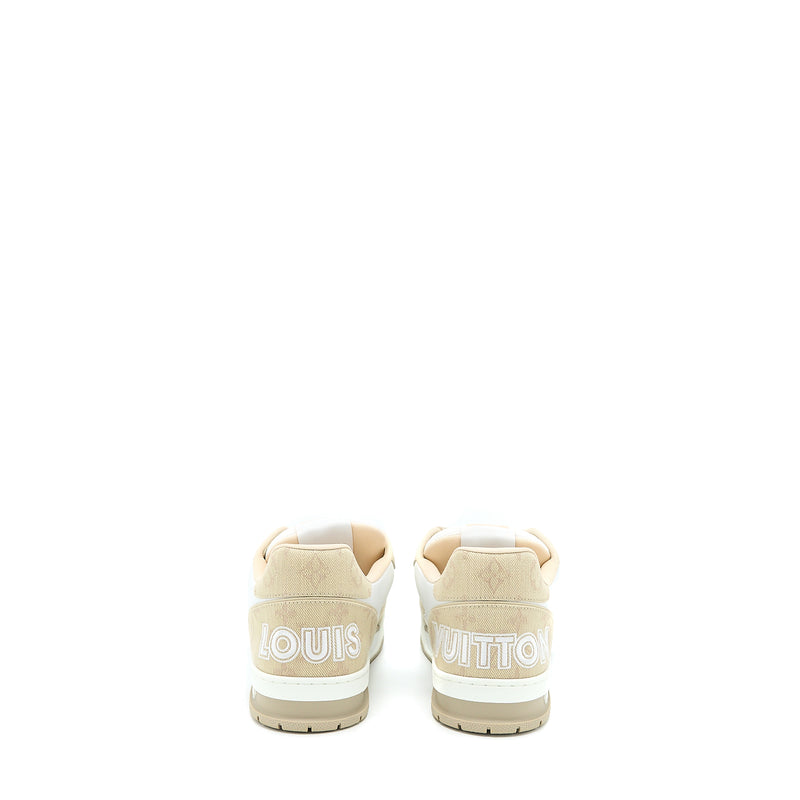 Louis Vuitton Size 9 Trainer Sneaker Monogram Denim Beige