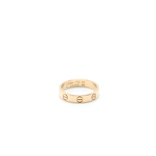 Cartier Size 49 Love Wedding Band Rose Gold