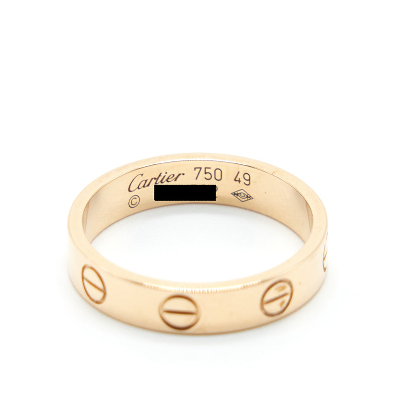 Cartier Size 49 Love Wedding Band Rose Gold