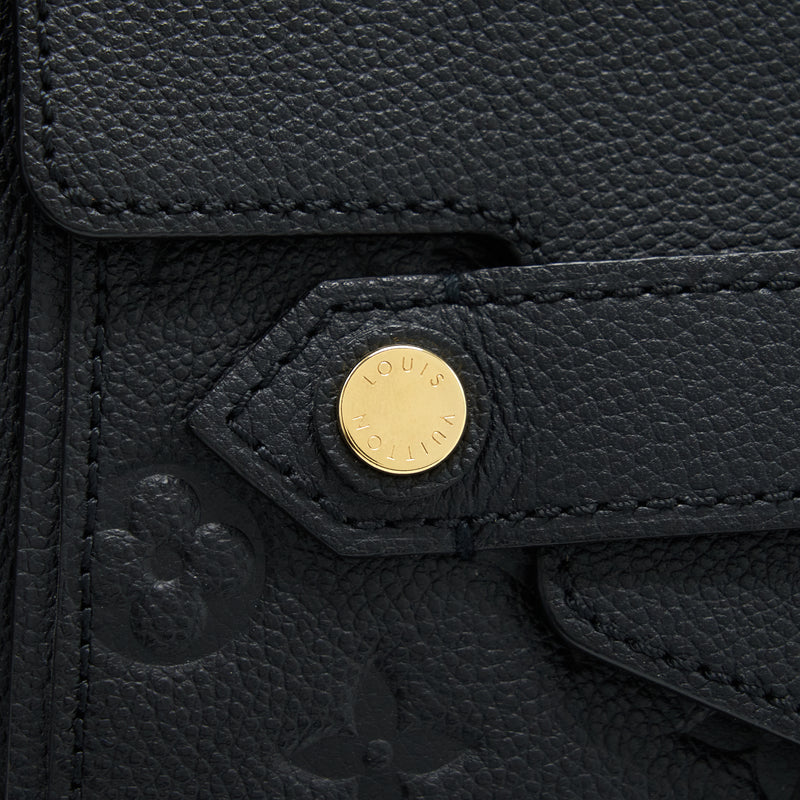 Louis Vuitton Black Monogram Empreinte Leather Noir Trocadero Tote