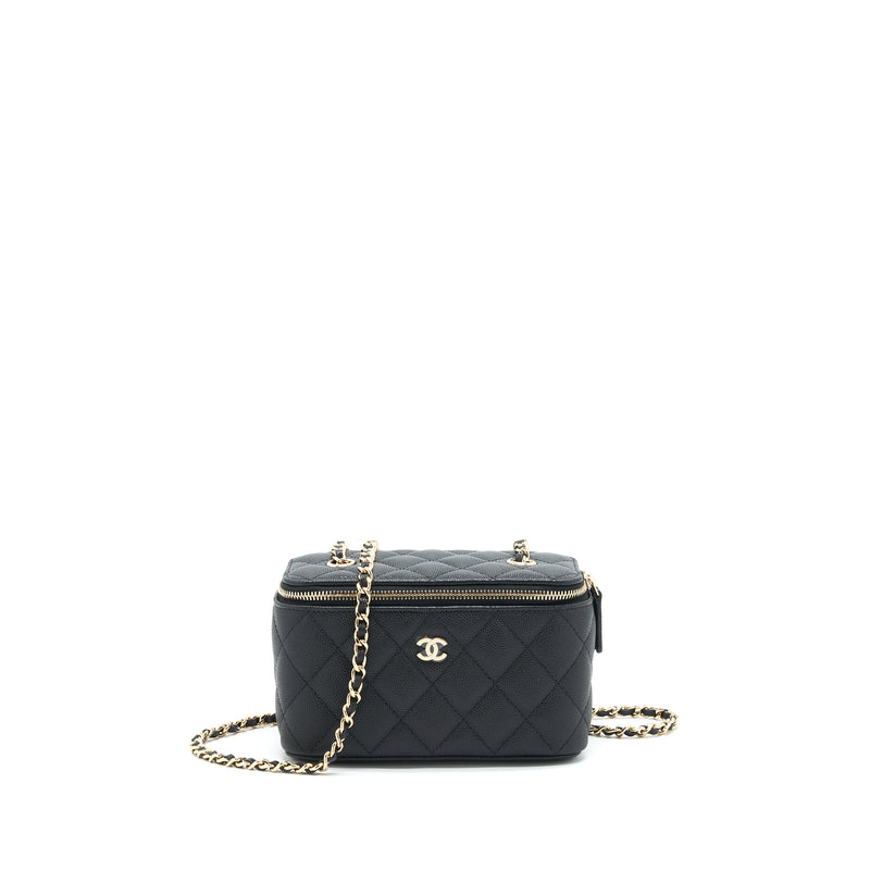 Chanel 22C Long vanity with Chain Caviar black LGHW