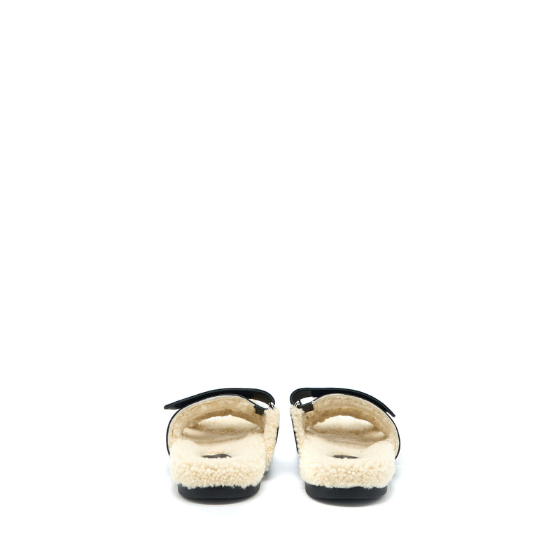 Hermes Size 37 Chypre Sandals Black