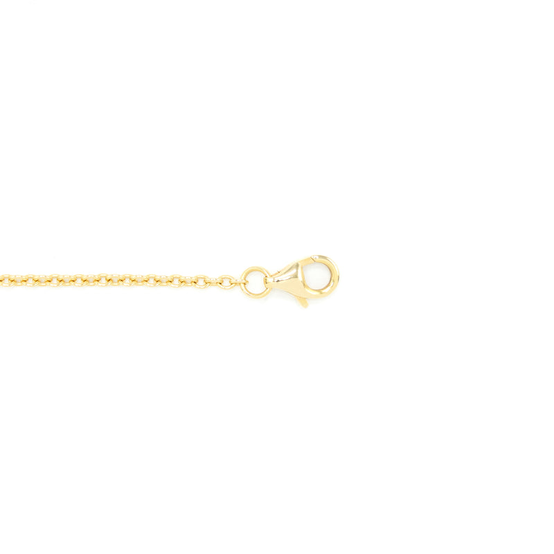 Zoë Chicco 14k Gold Pavé Diamond Line Circle Necklace – ZOË CHICCO