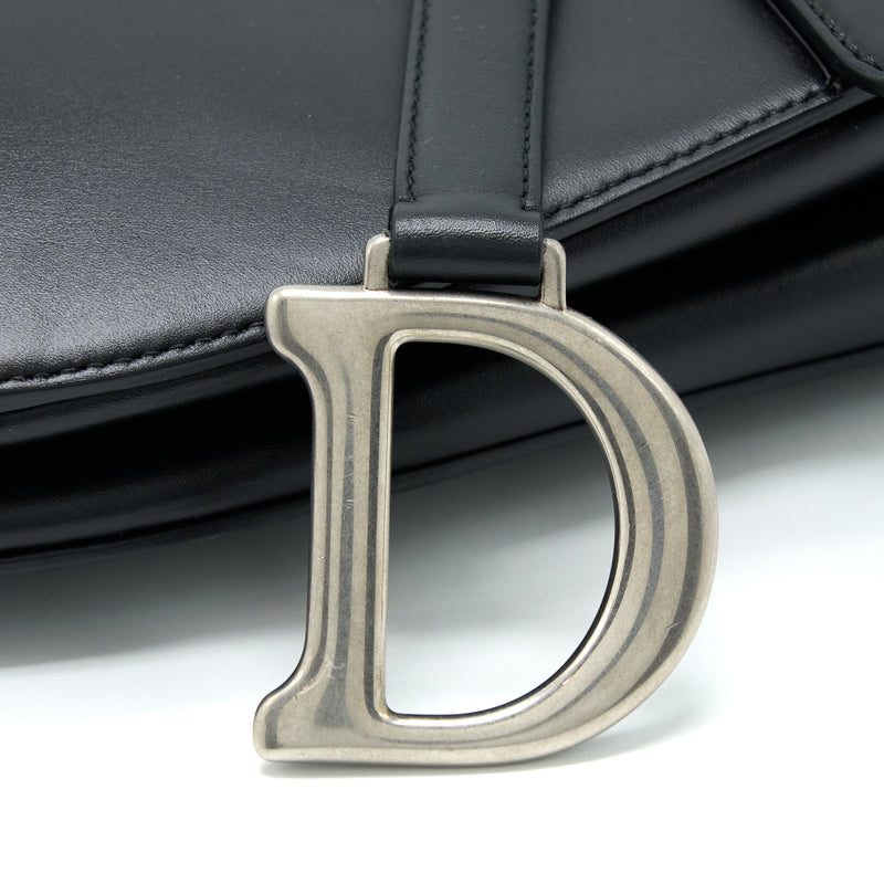 Dior Medium Saddle Bag Calfskin Black SHW