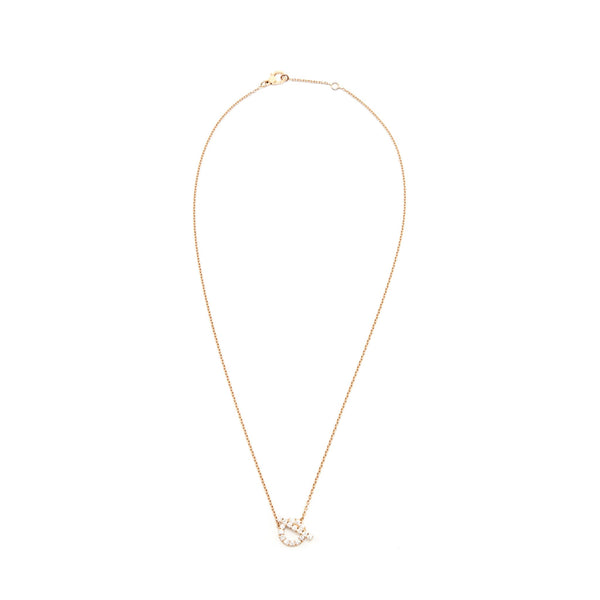Hermes Finesse Necklace Rosegold With Diamonds