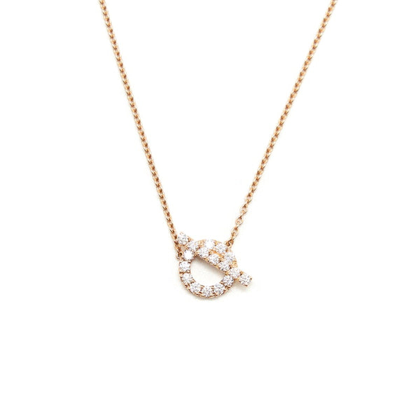 Hermes finesse Necklace Rosegold with Diamonds