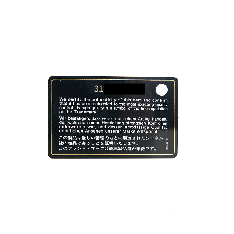 Chanel Top Handle Mini Flap Card Holder Lambskin Black GHW