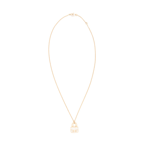 Hermes Aulettes Constance Pendant Rose Gold With Diamonds