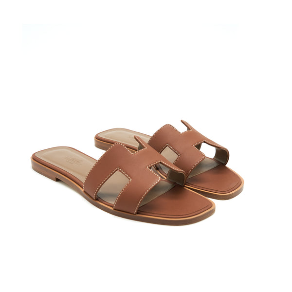 Hermes Oran Sandle Gold Size 38