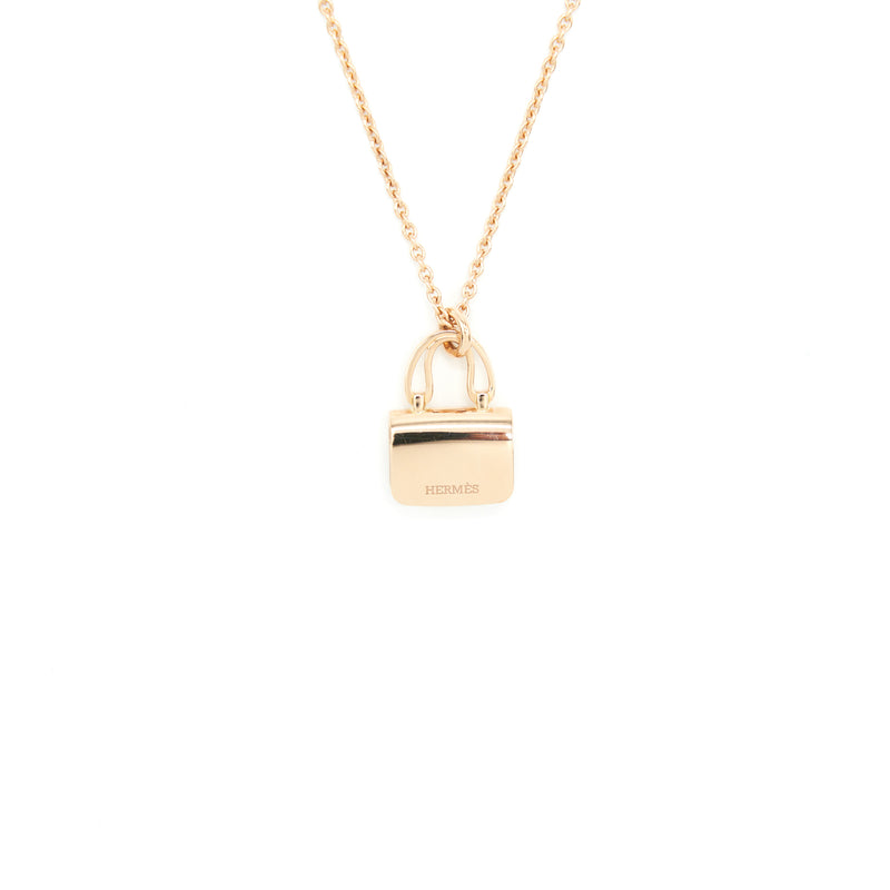 Hermes Aulettes Constance Pendant Rose Gold With Diamonds