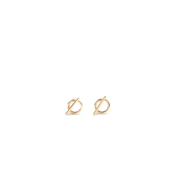 Hermes Oreilles pm Echappee Earrings 18k Rose Gold