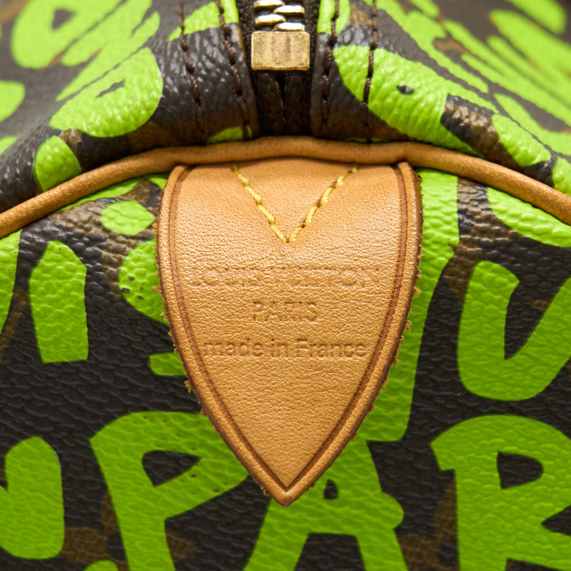 Louis Vuitton Speedy 30 Graffiti Stephen Sprouse Limited Edition With An Extra Strap