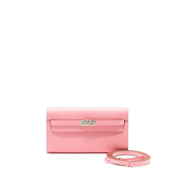 Hermes Kelly To Go Epsom 1Q Rose Confetti SHW Stamp Z