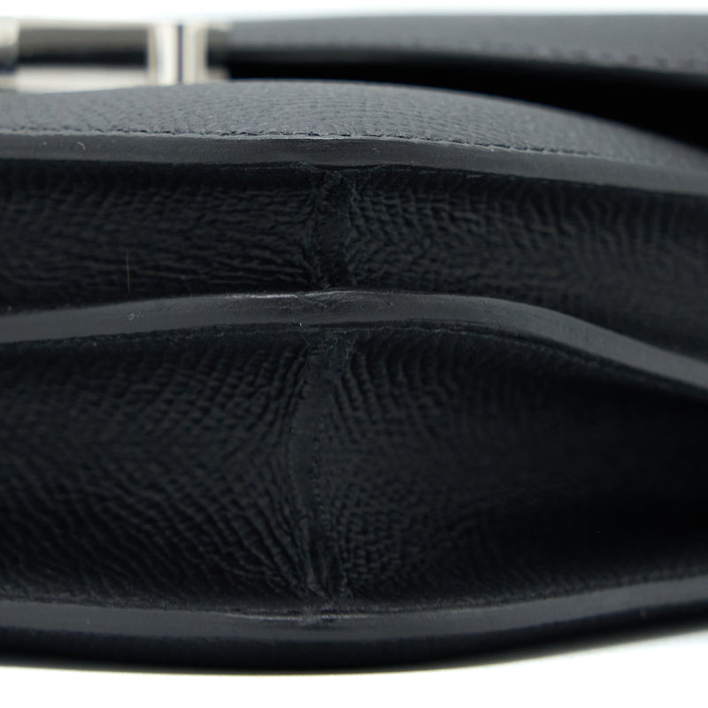 Hermes Mini Constance Epsom Black SHW Stamp U